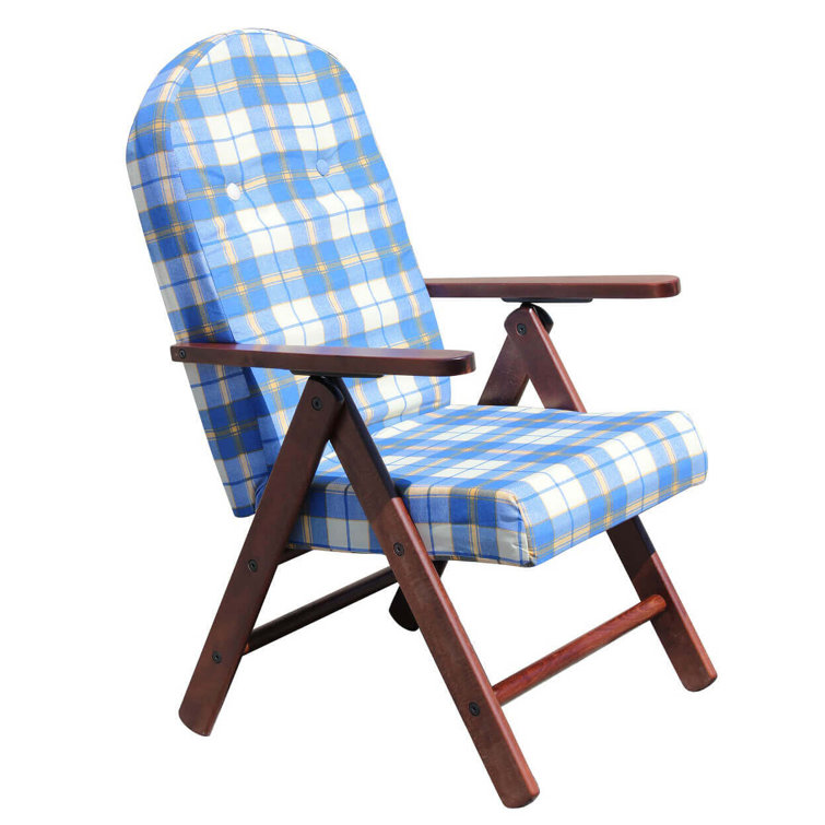 Brambly Cottage Mattituck Folding Deck Chair with Cushions Wayfair.co.uk